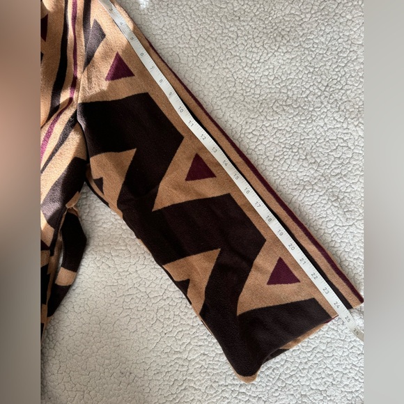 NWT Banana Republic Vilama Print Fall Wool Wrap Coat in Malbec Rad/Tan Size M/L - Picture 10 of 12